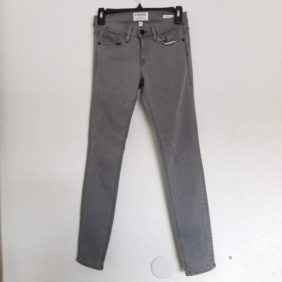 Frame Le Skinny de Jeanne Skinny Gray Jeans LSS769 - Picture 4 of 16